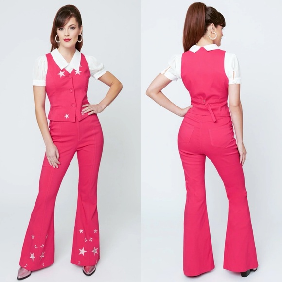 Unique Vintage Barbie Movie Pink Pants - Picture 3 of 12